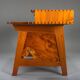 Mid-century modern teak desk, 1980s