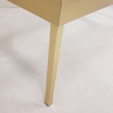 Table basse en aluminium doré 1960 vintage