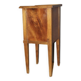 Restoration Curtain Bedside Table in Walnut 19th Century