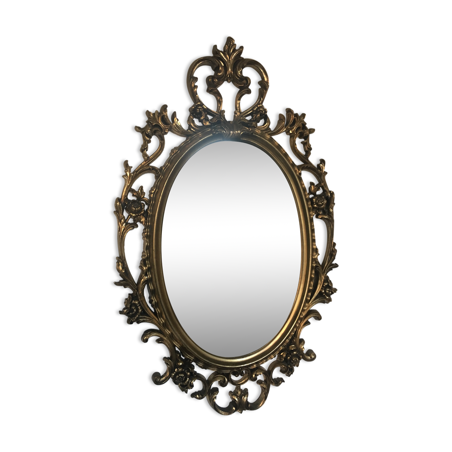 Old baroque mirror 52x83cm