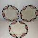 9 vintage dessert plates with Art Deco decor