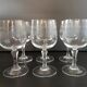 6 old foot glasses