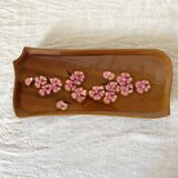 Plat à cake  en céramique Poët Laval Bretagne