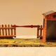 Vintage sheet metal JEP train from the 20s and 30s