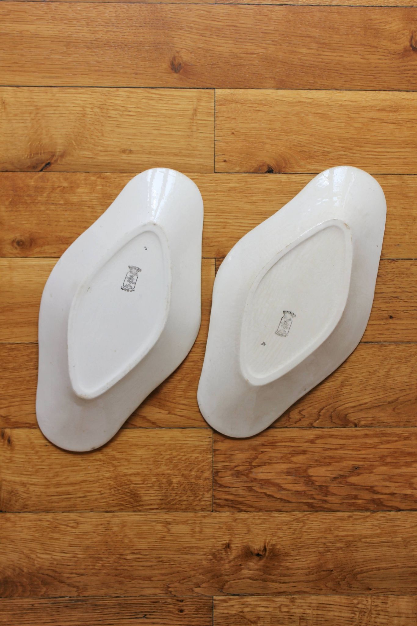 Set de 2 raviers en terre de fer Longwy