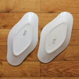 Set de 2 raviers en terre de fer Longwy