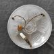LUSTRE SUSPENSION with BELLE VASQUE in VERRE frosted ART DECO