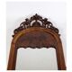Antique Christian VIII Mirror with Decoration in Mahogany from around the 1860s