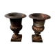 Paire de grands vases Medicis en fonte - Hauteur 45cm