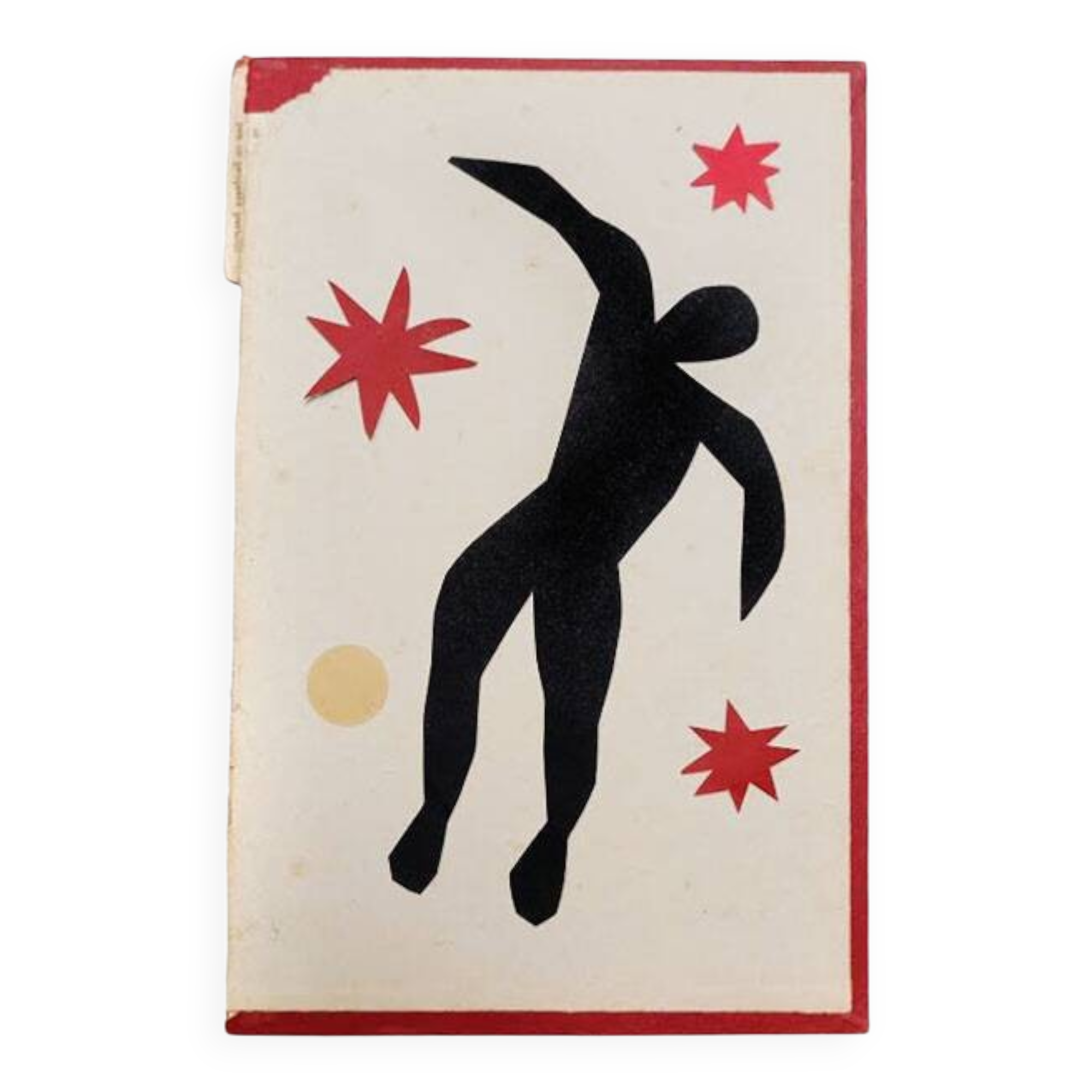 Collage on old book cover after H. Matisse