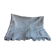 Drape in fine cotton canvas, white, MO monogram