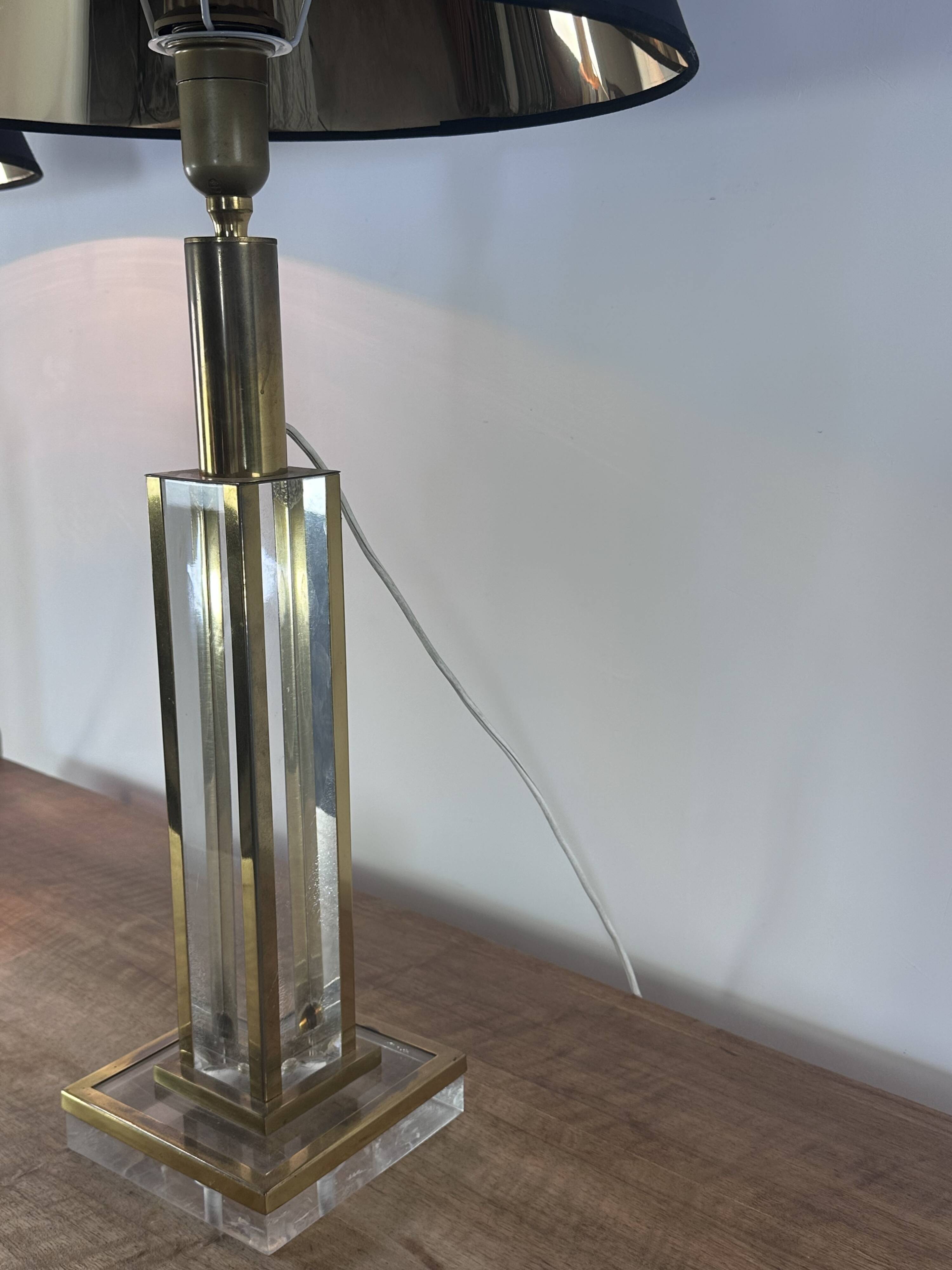 Lampes (la paire) italienne Hollywood regency 1970