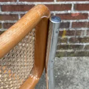 Chaise de design Cesca modèle B32 en chrome
