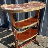 Coffee table, kidney-shaped, side table, marble top