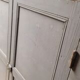 Double cupboard door front in old painted fir