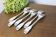 Set of 6 Cailar Bayard dessert forks, Coquille, monogrammed, early 20th century