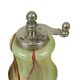 Vintage Salt and Pepper Set Green Onyx Marble Pepper Mill
