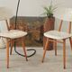 Pair of TON bystrice chairs, Thonet, white, Eastern Europe 1960.
