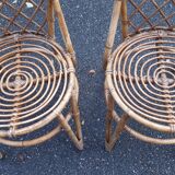 Pair of rattan chairs