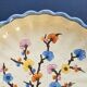 Flat on foot Italian earthenware Castelli Perugia