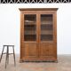 Vitrine en bois française antique, 1900