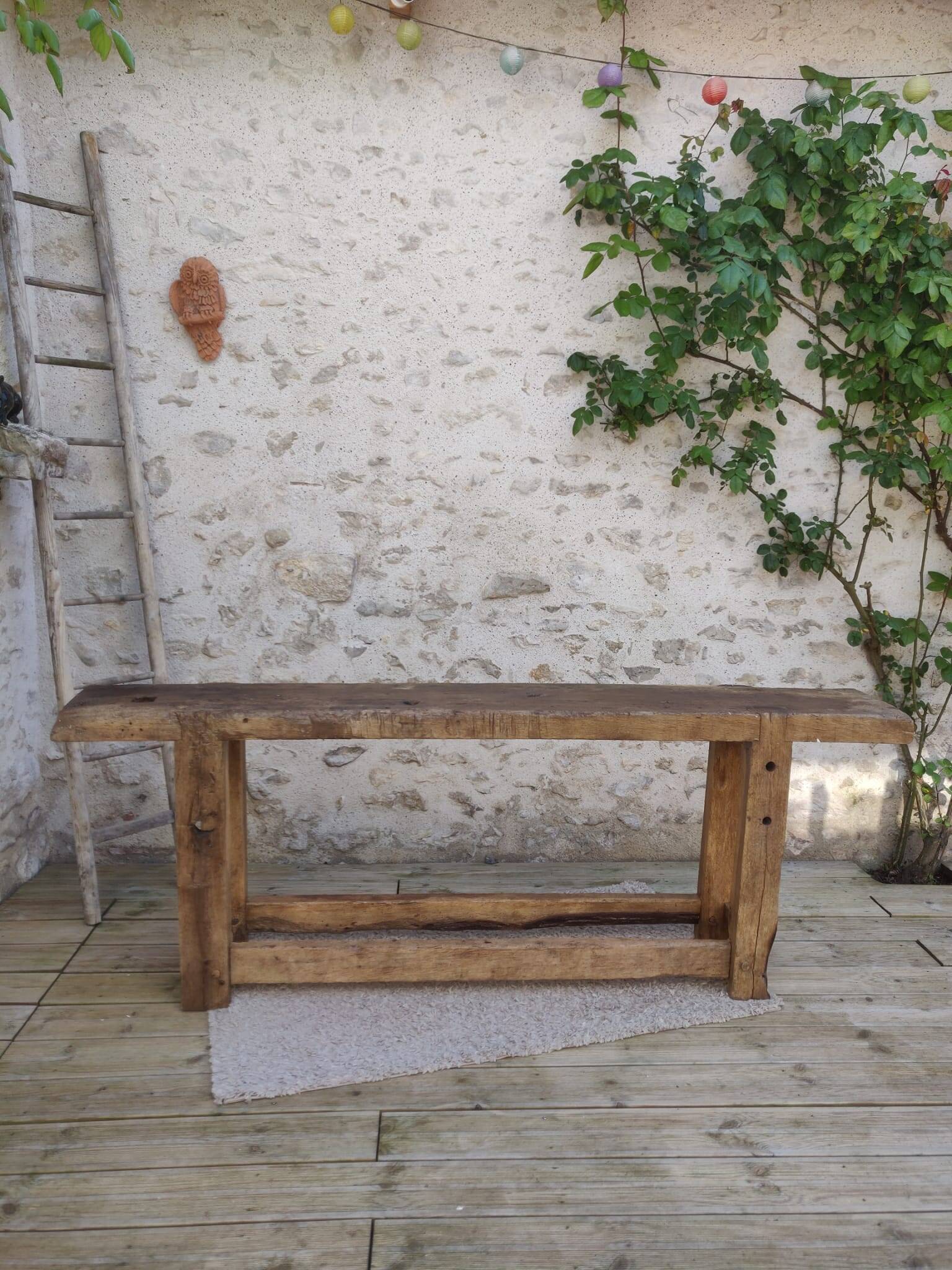 Oak workbench