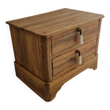 Rustic master piece of furniture, bedside table, late 19th century