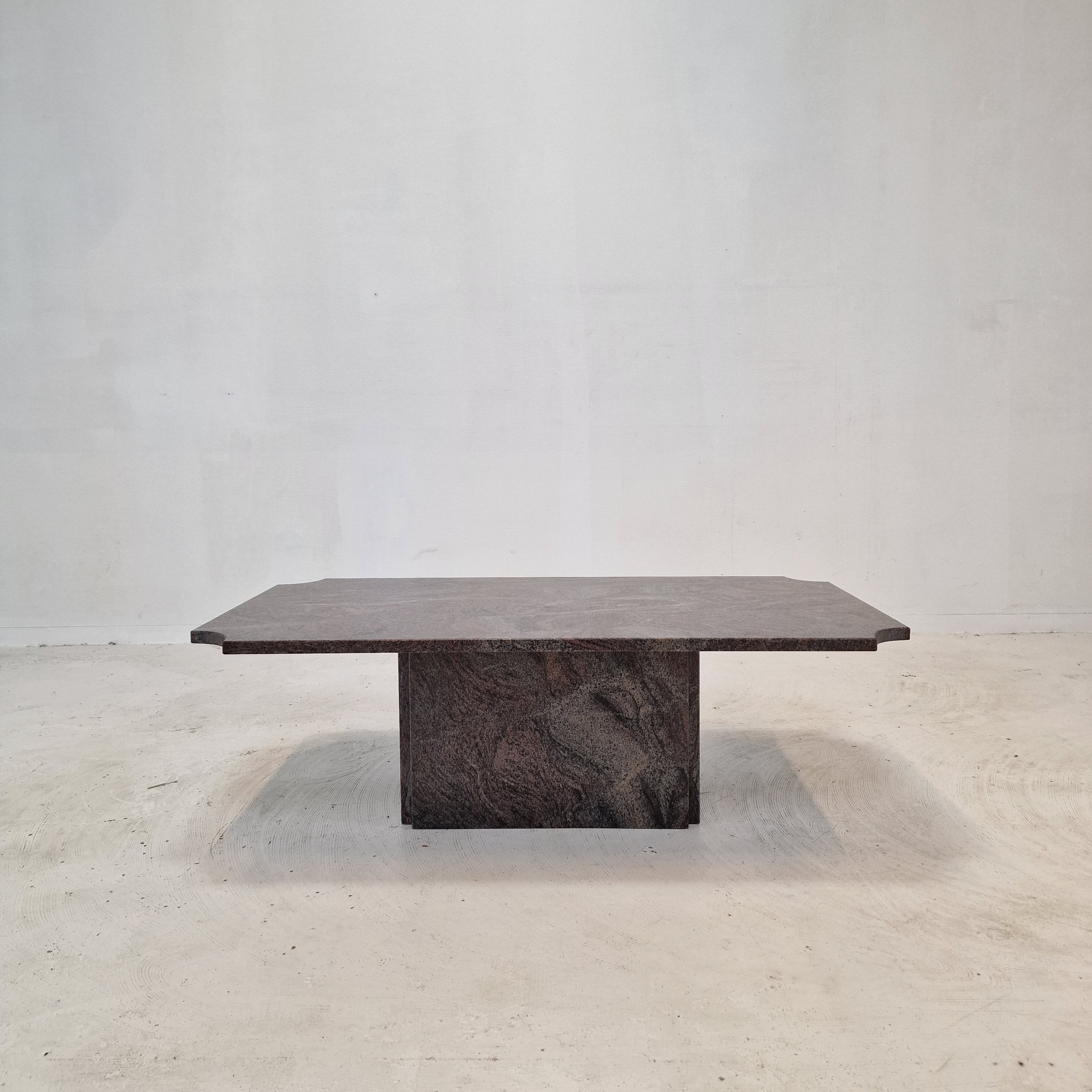 Granite coffee table, 1980s