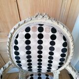 Pair of cabriolet armchairs