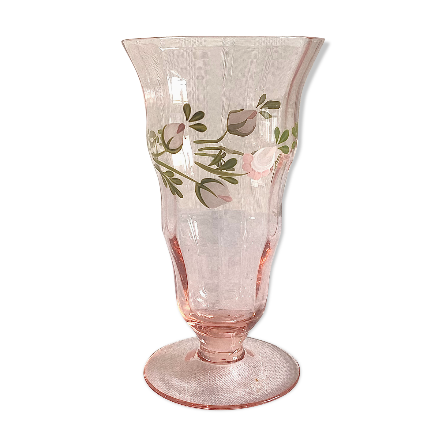 Verre peint a la main 1930/40