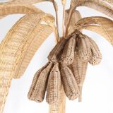Rattan “banana tree” floor lamp
