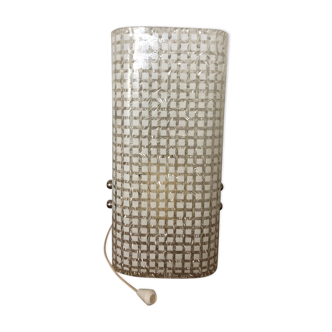 Polished glass wall lamp