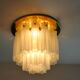 Star recessed plastered plastered in brass and frosted glass Glash-tte Limburg