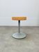 Tabouret pied tulipe orange années 80, vintage