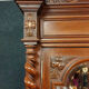 Renaissance mass walnut hunting lodge library