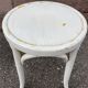 Vintage curved wooden stool