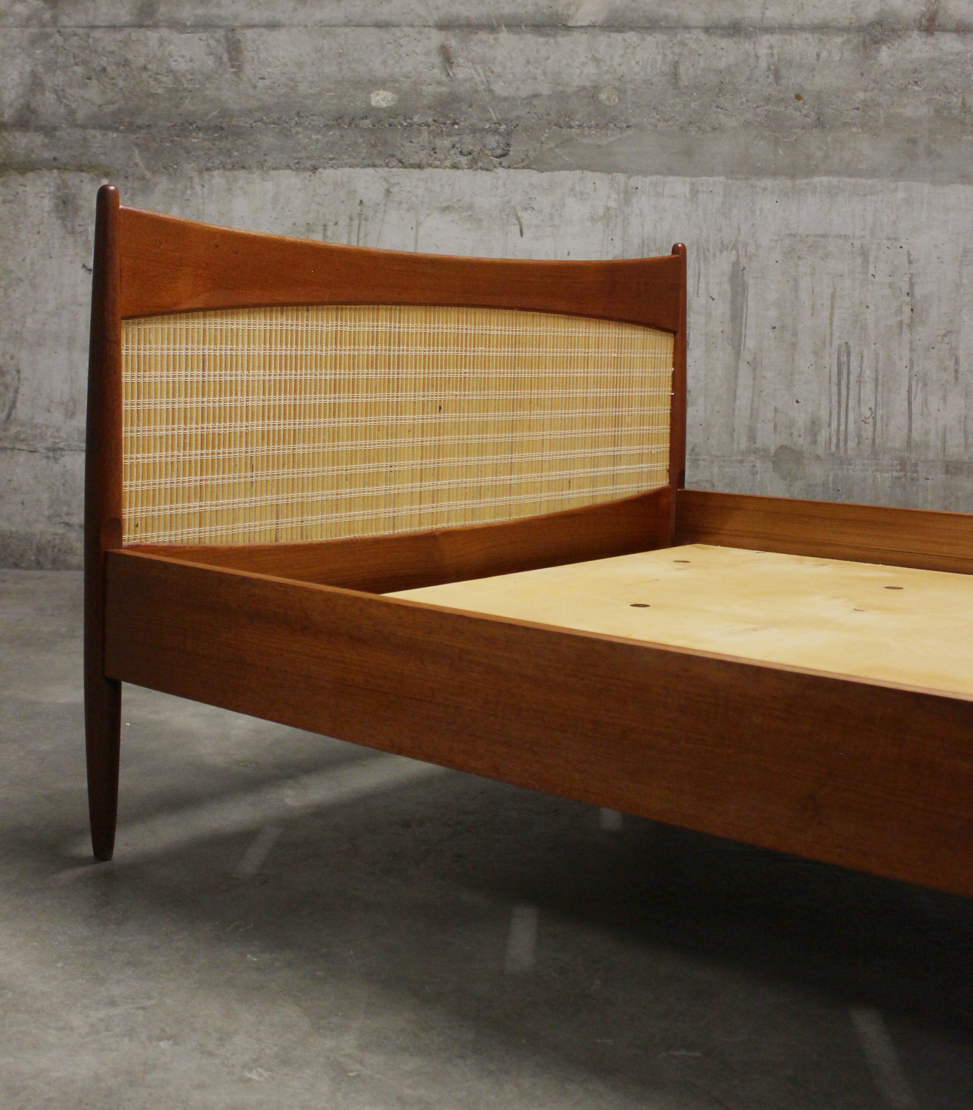 Teak Mid-Century Bed 110cm