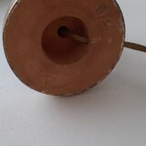 Blue and beige lamp stand