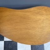 Table en bois en forme de rein des années 1960