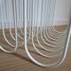 Vintage White Metal Magazine Rack