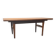 Table basse danoise réglable en teck, Kai Kristiansen