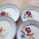 dessert plates x6 from the French factory of Onnaing (191110)