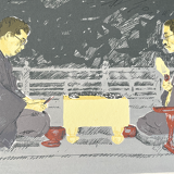 6 screenprints "Mejin", Depicting the Game of Go, Made by Harald Germer, Signed and Numbered 26/100