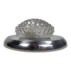 Plafonnier vintage, bague - verre