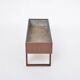 Elegant Danish Midcentury Teak wooden Planter Box with inlay metal tub