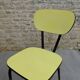 Pair of formica chairs with black tapered legs, 60s