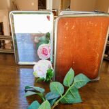 Old barber triptych mirror - 22x51cm