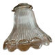 Vintage holophane glass tulip.