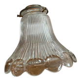 Vintage holophane glass tulip.