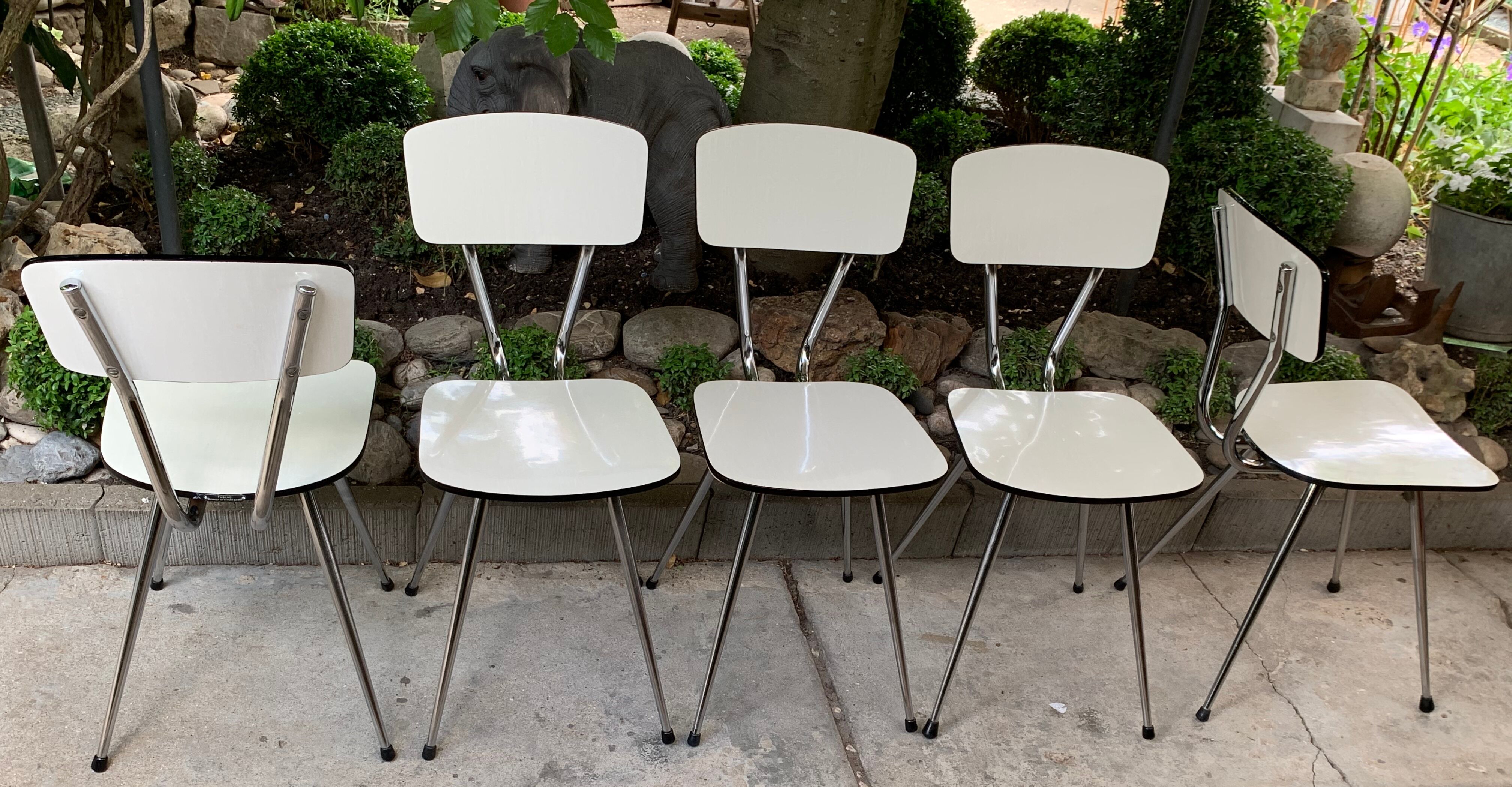 Tublac compass formica 5 chairs